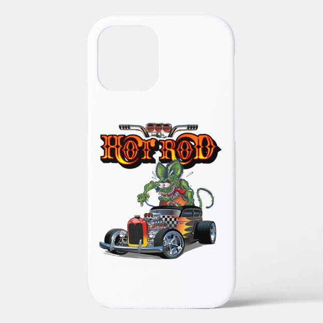Cartoon retro hot rod Case-Mate iPhone case (Back)