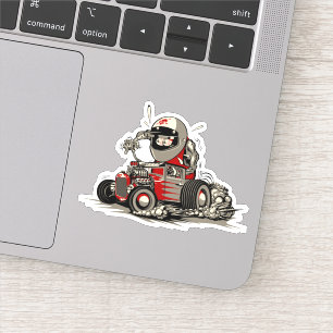 Cartoon retro rat rod