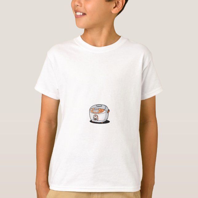 Cartoon Rice Cooker Appliance for Kids T-Shirt (Front)