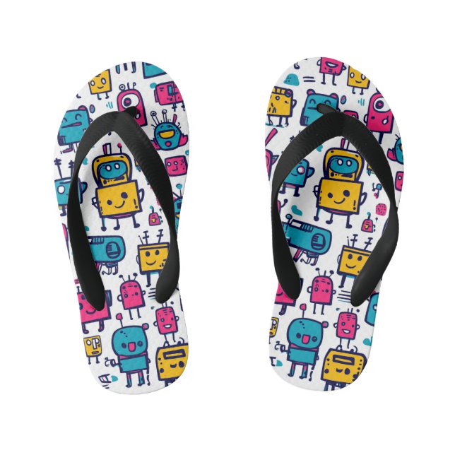Cartoon Robot Sandals (Footbed)