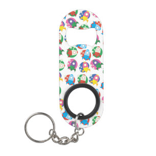 Cartoon Rockets Keychain Bottle Opener