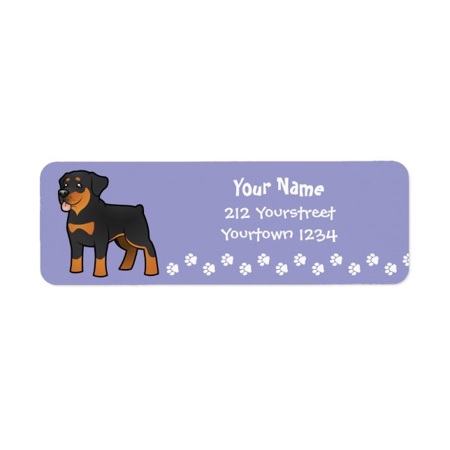 Cartoon Rottweiler (Front)