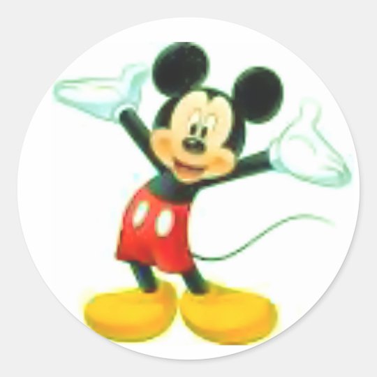 cartoon round sticker