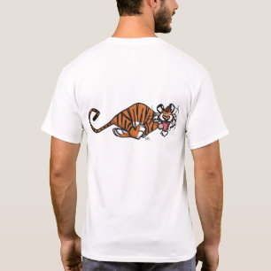 Cartoon Running Tiger T-shirt (back)
