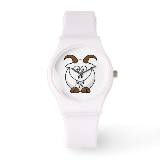 Cartoon Saanen Goat Watch (Front)
