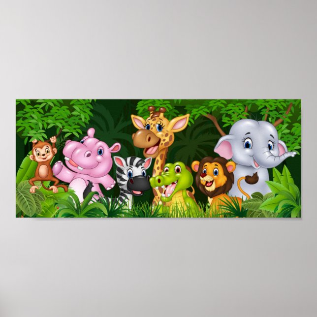 Cartoon safari poster (Front)