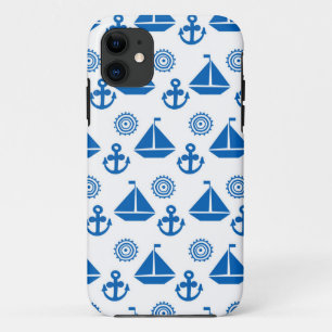 Cartoon Sail Boat Pattern iPhone 11 Case