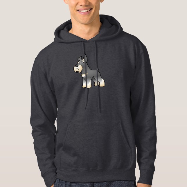 Cartoon Schnauzer Hoodie (Front)