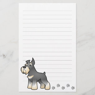 Cartoon Schnauzer Stationery