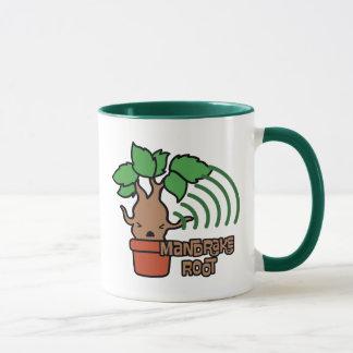 Cartoon Screaming Mandrake Character Art Mug