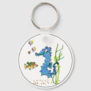 Cartoon Seahorse Cute Fish Keychains
