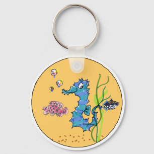 Cartoon Seahorse Cute Fish Keychains