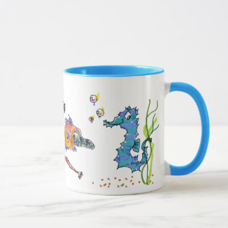 Cartoon Seahorse Cute Mug