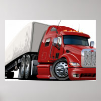 Cartoon semi truck