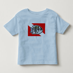 Cartoon Sergeant Major Dive Flag Toddler T-shirt
