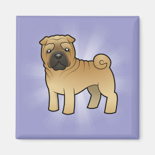 Cartoon Shar Pei Magnet