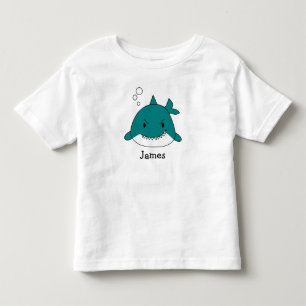 Cartoon Shark Personalized Toddler T-shirt