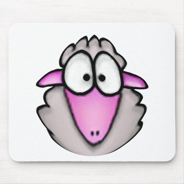 Cartoon Sheep Mousepad (Front)