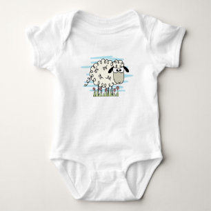 Cartoon Sheep  T-Shirt Baby Bodysuit