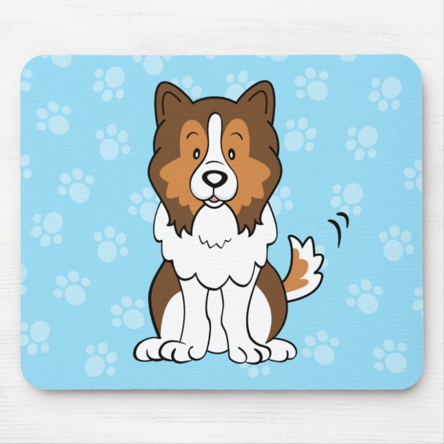 Cartoon Sheltie Mousepad (Front)