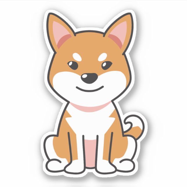 Cartoon Shiba Inu Dog (Front)