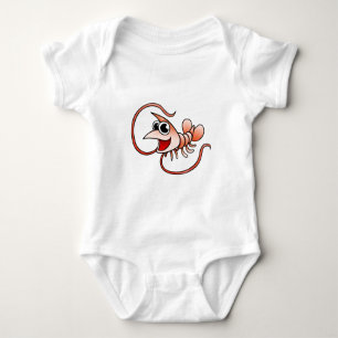 Cartoon Shrimp Baby Bodysuit