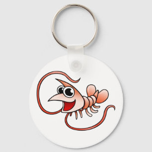 Cartoon Shrimp Keychain