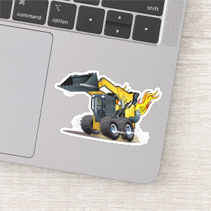 Cartoon skid steer