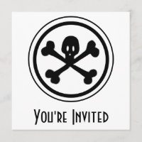 Cartoon Skull & Crossbones Logo