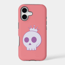 cartoon skull with crown design