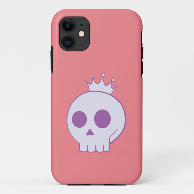 cartoon skull with crown design Case-Mate iPhone case (Back)