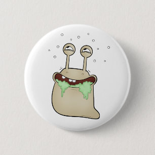 cartoon slug 2 inch round button