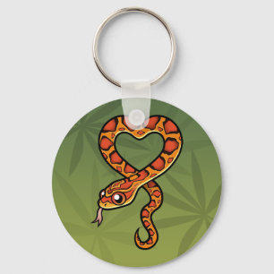 Cartoon Snake Keychain