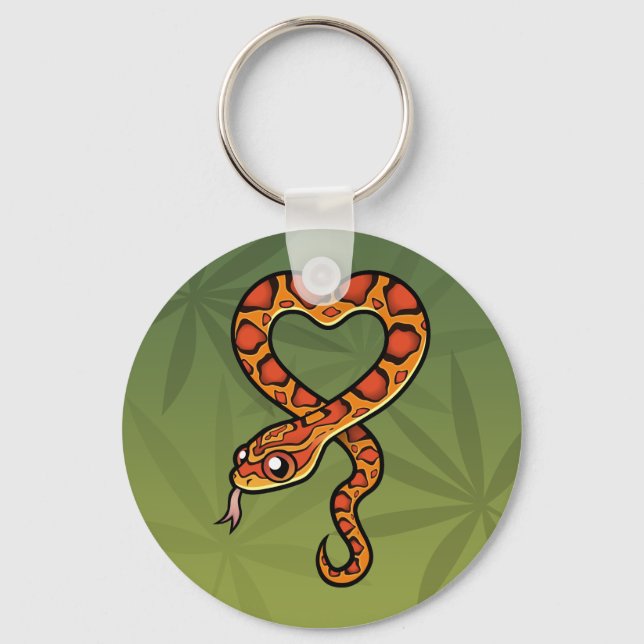 Cartoon Snake Keychain (Front)