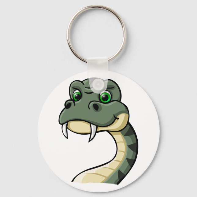 Cartoon Snake Keychain (Front)