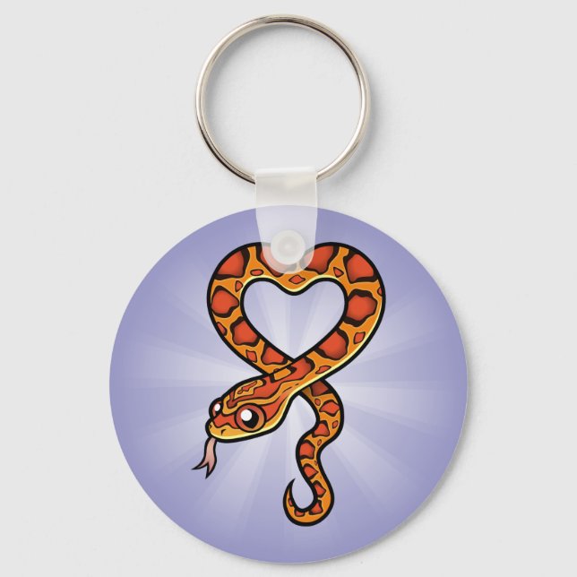Cartoon Snake Keychain (Front)