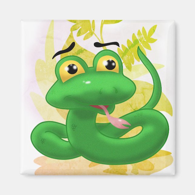 Cartoon Snake Magnet (Front)