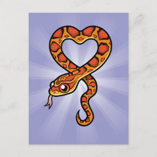 Cartoon Snake Postcard