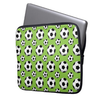 Cartoon Soccer Ball Pattern Laptop Sleeve