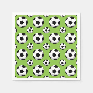 Cartoon Soccer Ball Pattern Napkin