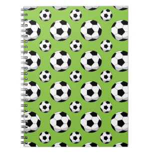 Cartoon Soccer Ball Pattern Notebook