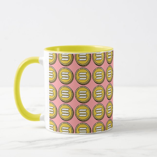 CARTOON solane crypto trader café Mug (Gauche)