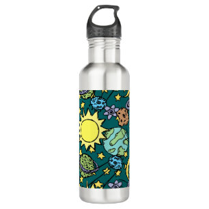 Cartoon Solar System  710 Ml Water Bottle