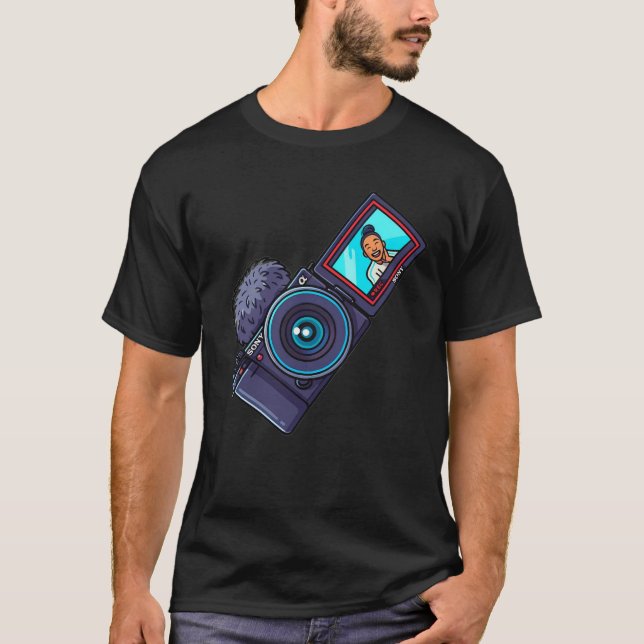 Cartoon Sony ZV-E10 T-Shirt (Front)