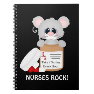 Cartoon souris fun Nurse carnet