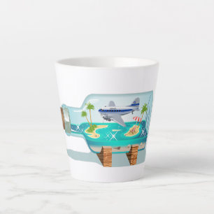 Cartoon Souvenir Bottle Latte Mug