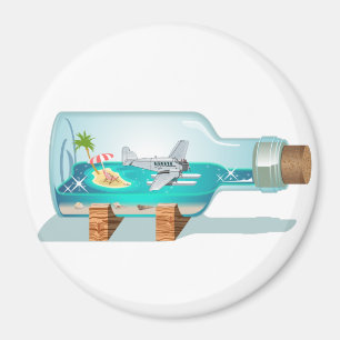 Cartoon Souvenir Bottle Magnet