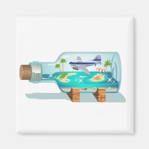 Cartoon Souvenir Bottle Magnet