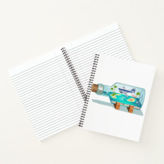 Cartoon Souvenir Bottle Notebook