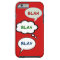 cartoon speech balloons with BLAH